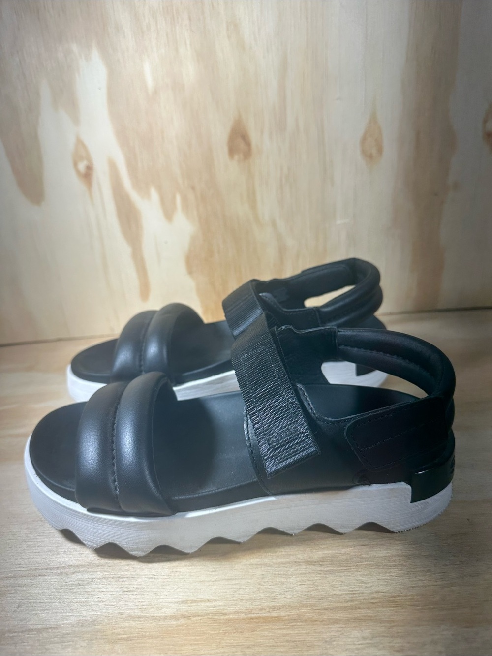 Sorel Black Platform Sandals Women’s Size 7 - Picture 7 of 7